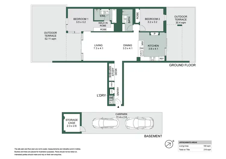 Floorplan of Homely apartment listing, G03e/7 Lardelli Drive, Ryde NSW 2112