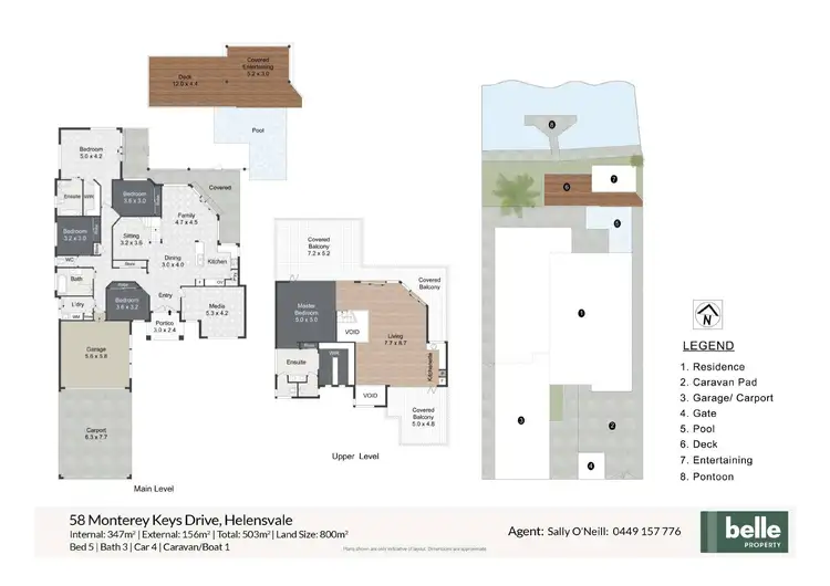 Floorplan of Homely house listing, 58 Monterey Keys Drive, Helensvale QLD 4212