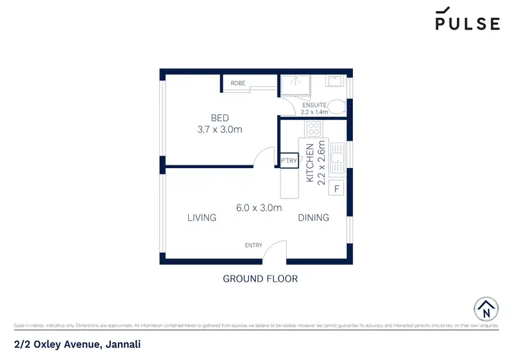 Floorplan of Homely unit listing, 2/2 Oxley Avenue, Jannali NSW 2226