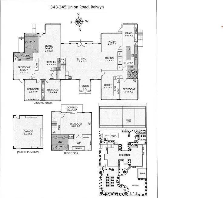 Floorplan of Homely house listing, 343-345 Union Road, Balwyn VIC 3103