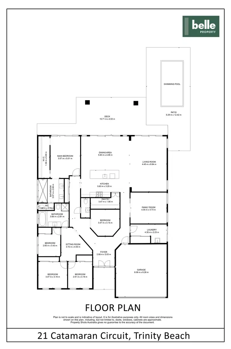 Floorplan of Homely house listing, 21 Catamaran Circuit, Trinity Beach QLD 4879
