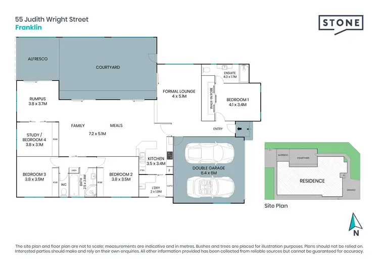 Floorplan of Homely house listing, 55 Judith Wright Street, Franklin ACT 2913