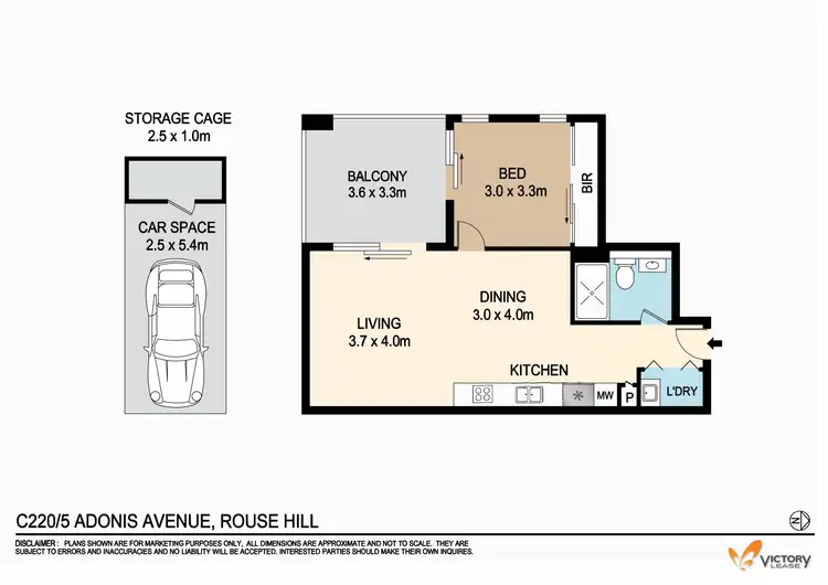 Floorplan of Homely apartment listing, C220/5 Adonis Avenue, Rouse Hill NSW 2155