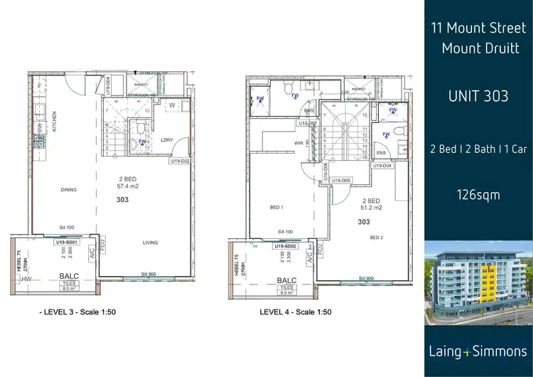 Floorplan of Homely unit listing, 303/11 Mount Street, Mount Druitt NSW 2770