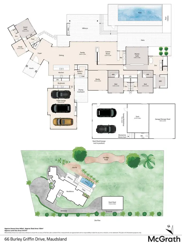 Floorplan of Homely house listing, 66 Burley Griffin Drive, Maudsland QLD 4210