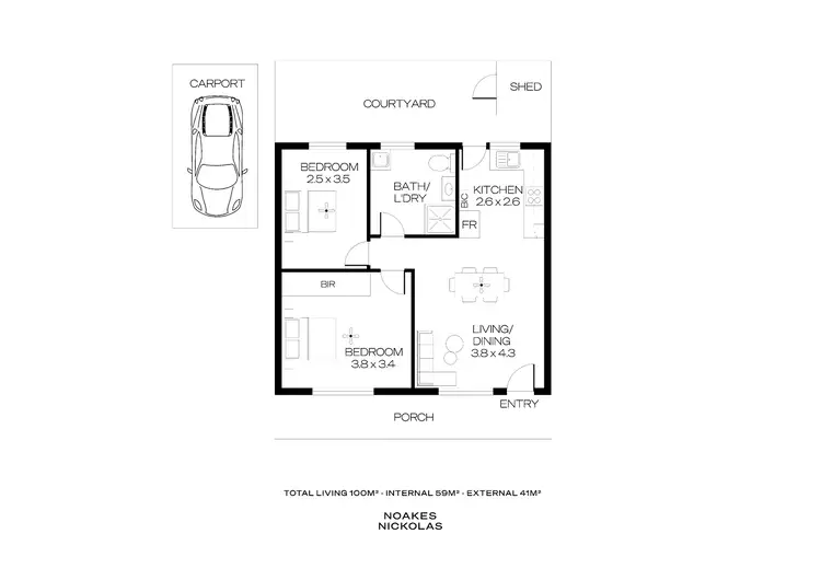 Floorplan of Homely house listing, 4/29 Everard Avenue, Ashford SA 5035