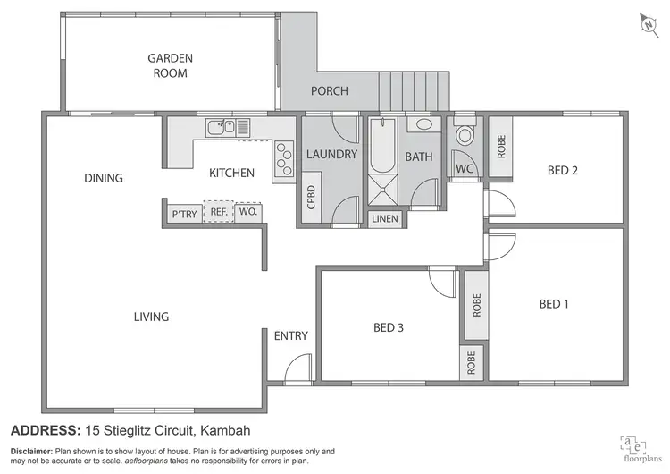 Floorplan of Homely house listing, 15 Stieglitz Circuit, Kambah ACT 2902