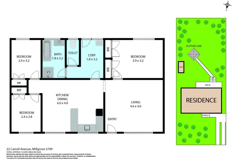 Floorplan of Homely house listing, 22 Carroll Avenue, Millgrove VIC 3799