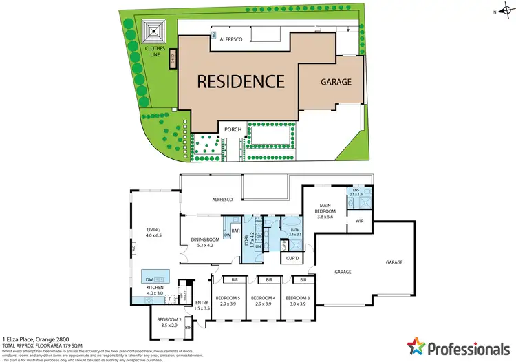 Floorplan of Homely house listing, 1 Eliza Place, Orange NSW 2800