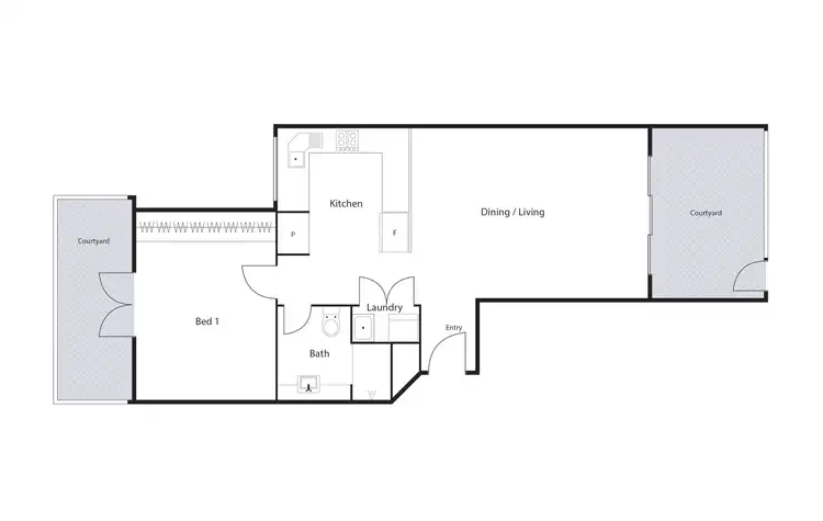 Floorplan of Homely apartment listing, 35/60 Bluebell Street, O'connor ACT 2602