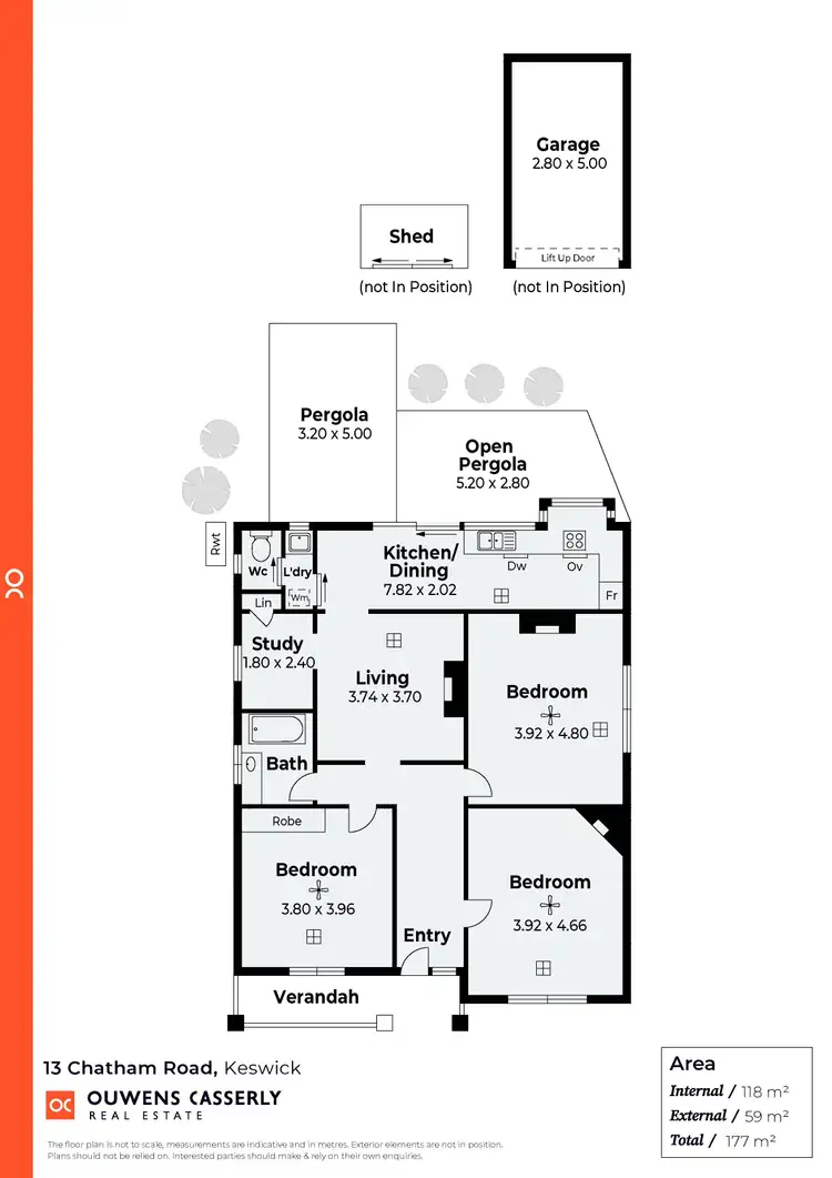 Floorplan of Homely house listing, 13 Chatham Road, Keswick SA 5035