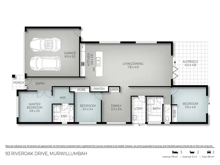 Floorplan of Homely house listing, 93 Riveroak Drive, Murwillumbah NSW 2484