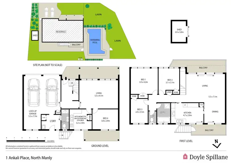 Floorplan of Homely house listing, 1 Ankali Place, North Manly NSW 2100