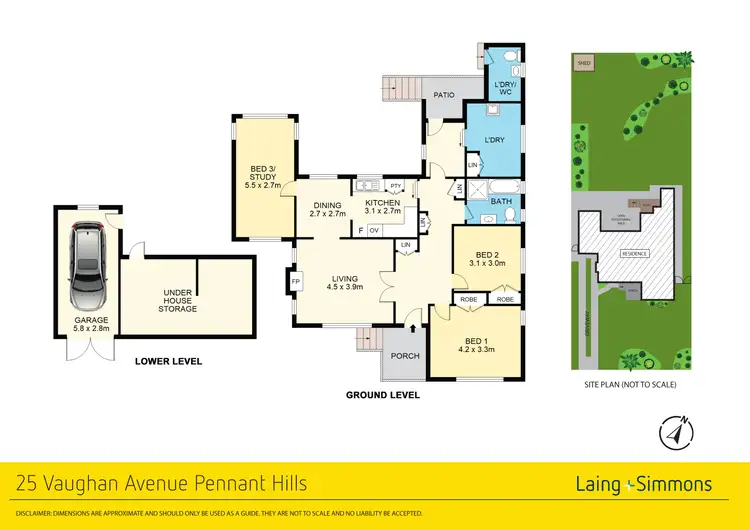 Floorplan of Homely house listing, 25 Vaughan Avenue, Pennant Hills NSW 2120