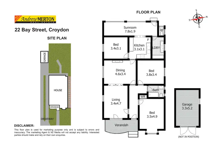 Floorplan of Homely house listing, 22 Bay Street, Croydon NSW 2132
