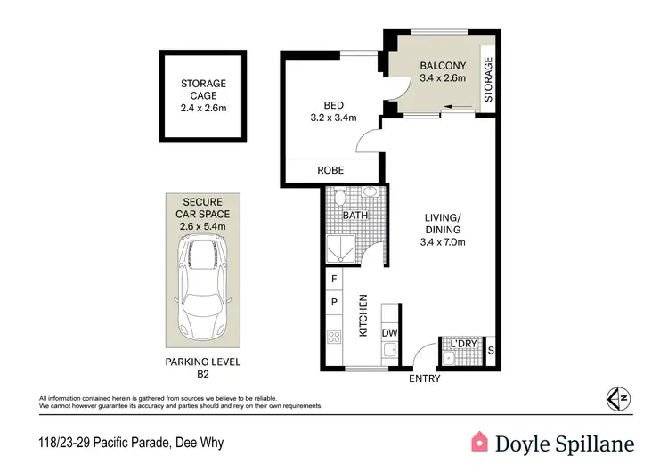 Floorplan of Homely apartment listing, 118/23-29 Pacific Parade, Dee Why NSW 2099