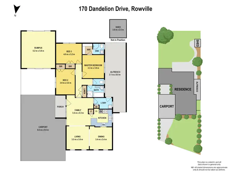 Floorplan of Homely house listing, 170 Dandelion Drive, Rowville VIC 3178