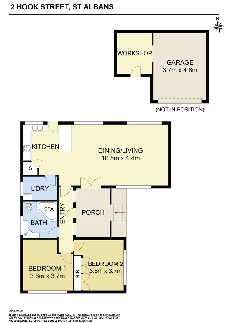 Floorplan of Homely house listing, 2 Hook Street, St Albans VIC 3021