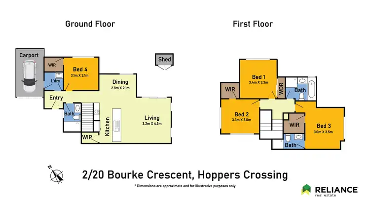 Floorplan of Homely house listing, 2/20 Bourke Crescent, Hoppers Crossing VIC 3029