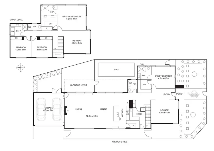 Floorplan of Homely house listing, 34A Brewster Street, Essendon VIC 3040