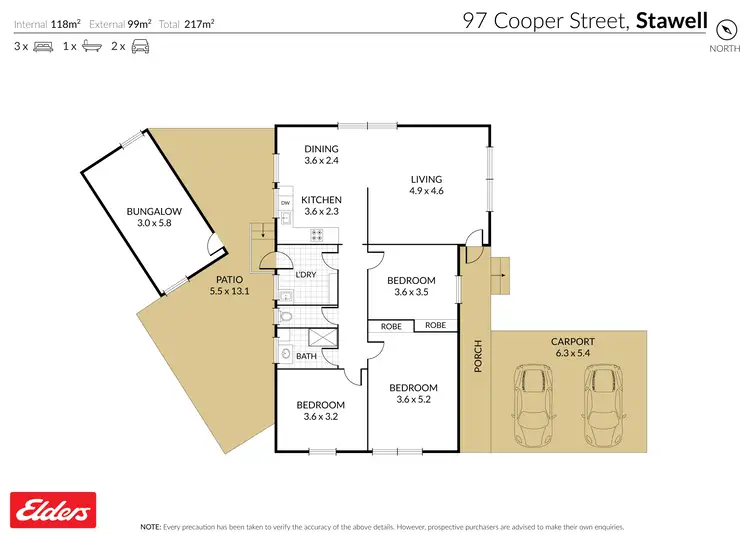 Floorplan of Homely house listing, 97 Cooper Street, Stawell VIC 3380