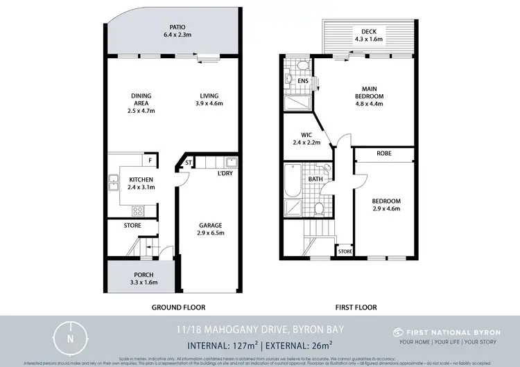 Floorplan of Homely house listing, 11/18 Mahogany Drive, Byron Bay NSW 2481