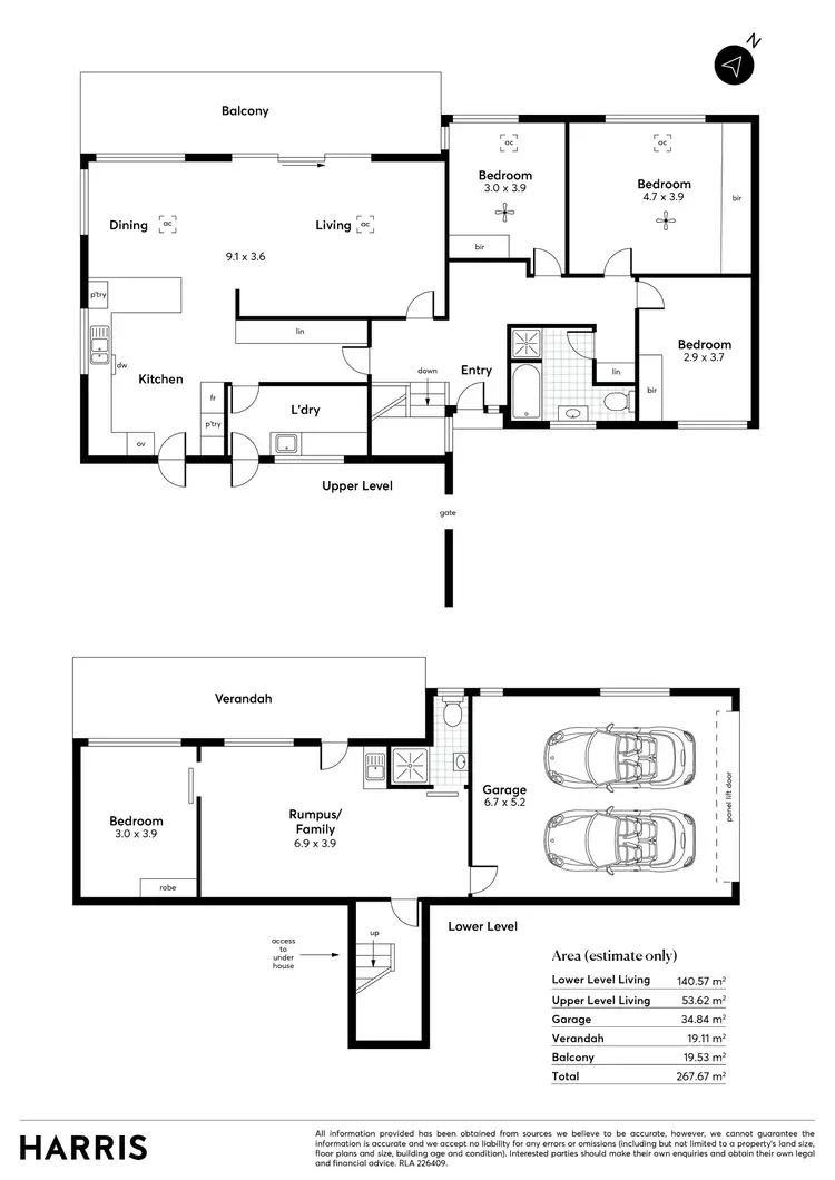 Floorplan of Homely house listing, 13 Kalyra Road, Belair SA 5052