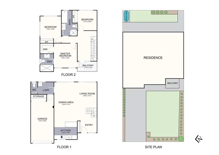 Floorplan of Homely townhouse listing, 37 Liverpool Road, Kilsyth VIC 3137