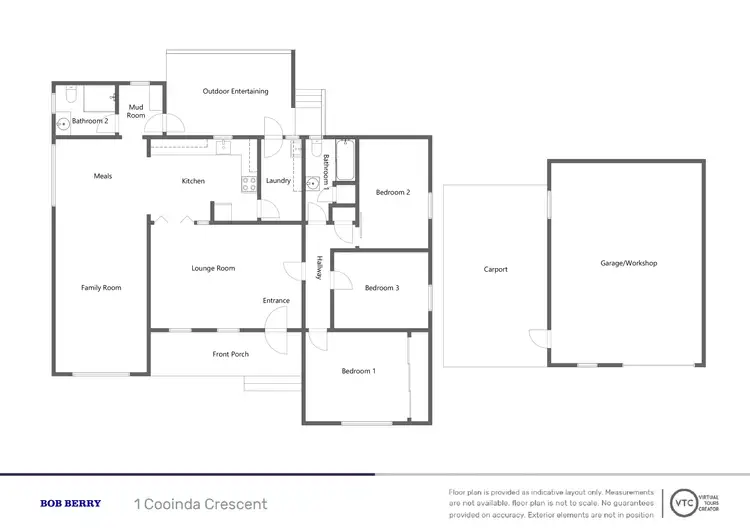 Floorplan of Homely house listing, 1 Cooinda Crescent, Dubbo NSW 2830