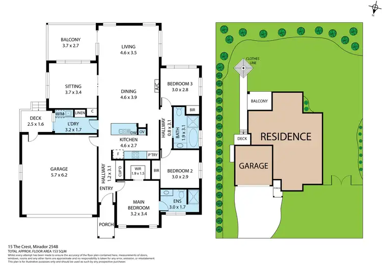 Floorplan of Homely house listing, 15 The Crest, Merimbula NSW 2548