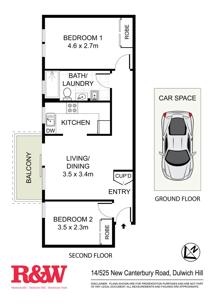 Floorplan of Homely apartment listing, 14/525 New Canterbury Road, Dulwich Hill NSW 2203