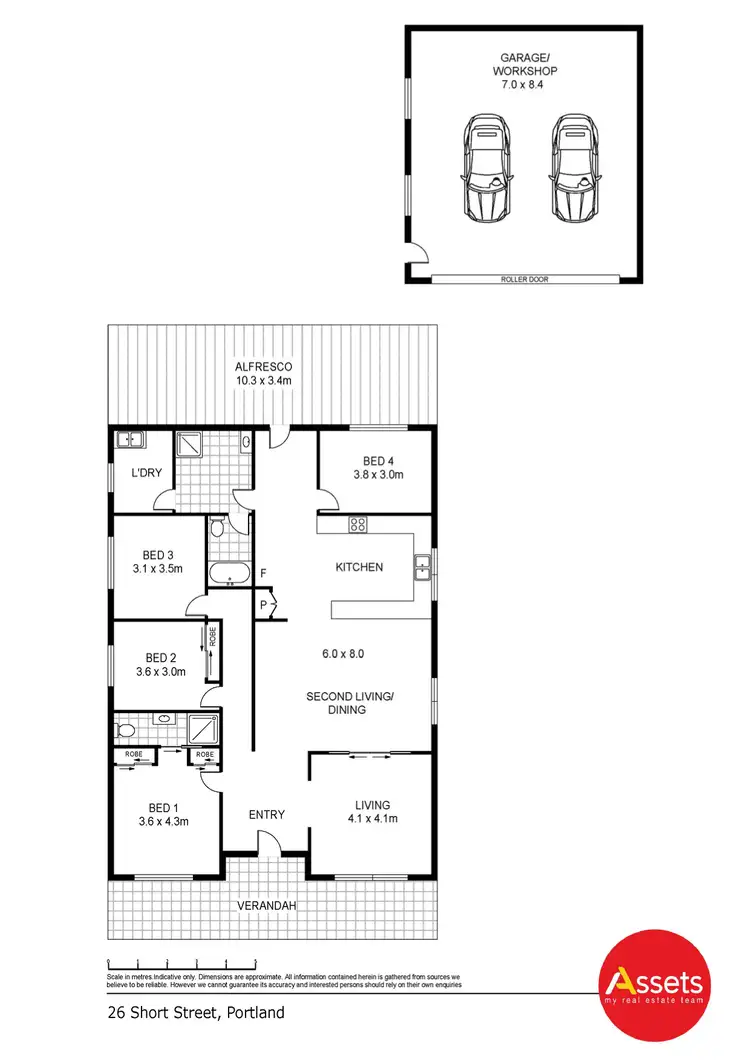 Floorplan of Homely house listing, 26 Short Street, Portland VIC 3305
