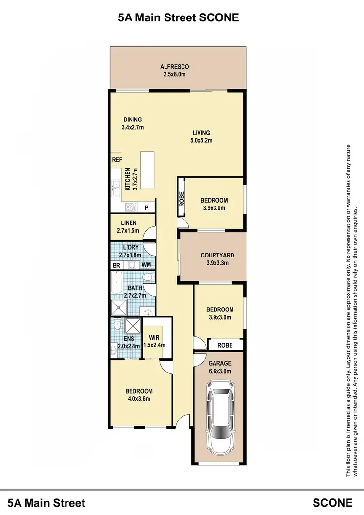 Floorplan of Homely townhouse listing, 5A Main Street, Scone NSW 2337