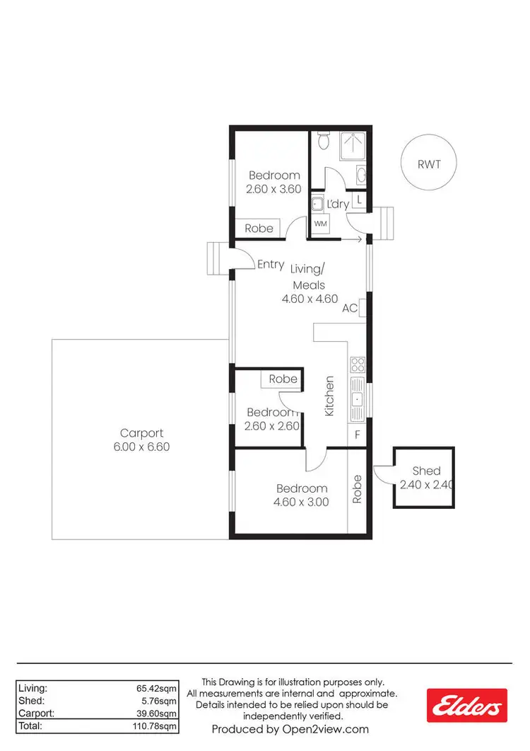 Floorplan of Homely house listing, 20 Kelly Street, Balaklava SA 5461