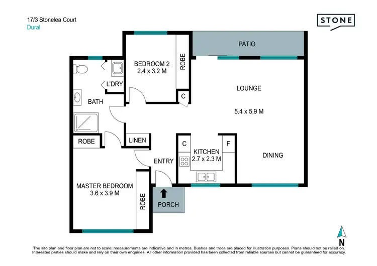 Floorplan of Homely retirement listing, 17/3 Stonelea Court, Dural NSW 2158