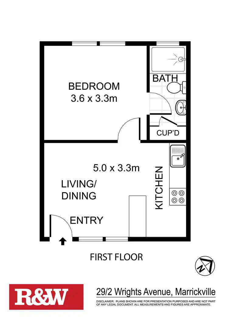 Floorplan of Homely apartment listing, 29/2 Wrights Avenue, Marrickville NSW 2204