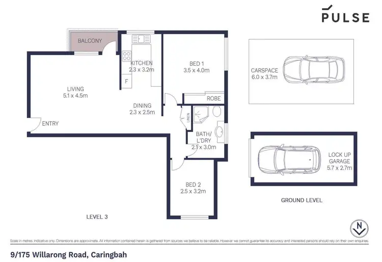 Floorplan of Homely apartment listing, 9/175 Willarong Road, Caringbah NSW 2229