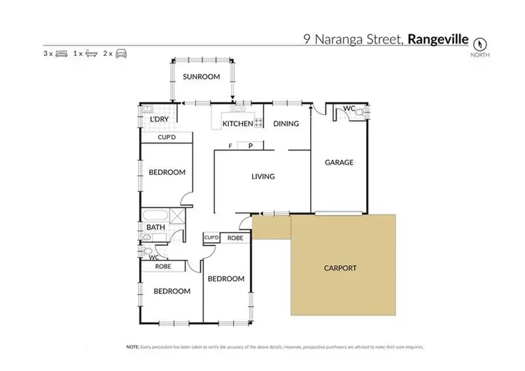 Floorplan of Homely house listing, 9 Naranga Street, Rangeville QLD 4350