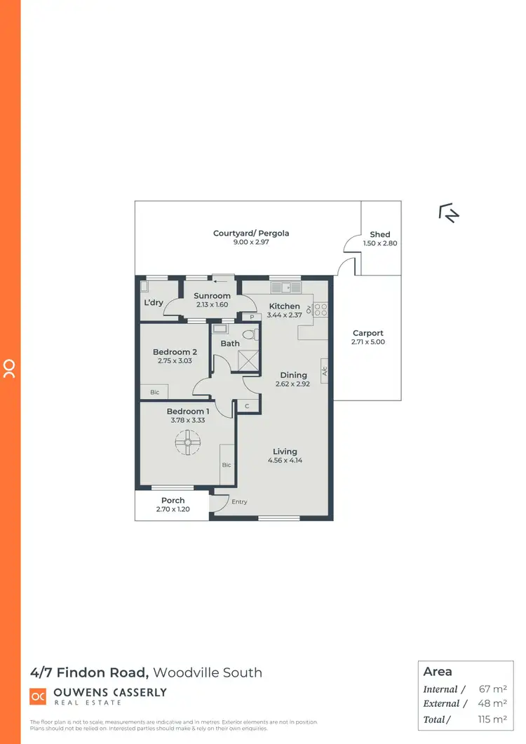 Floorplan of Homely unit listing, 4/7-11 Findon Road, Woodville South SA 5011