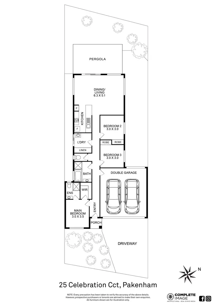 Floorplan of Homely house listing, 25 Celebration Circuit, Pakenham VIC 3810