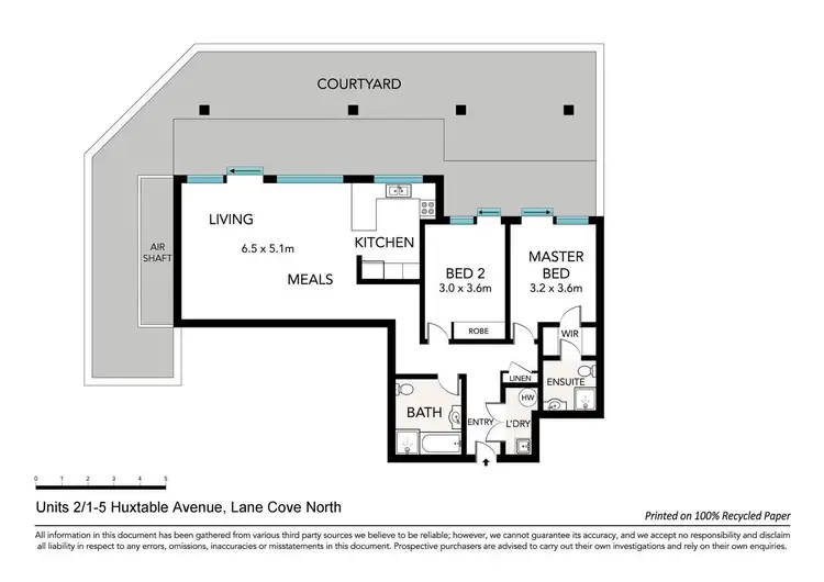 Floorplan of Homely apartment listing, 2/1-5 Huxtable Avenue, Lane Cove NSW 2066