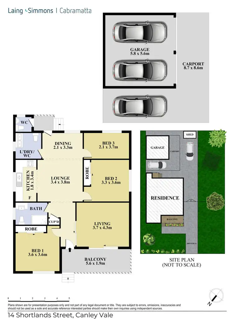 Floorplan of Homely house listing, 14 Shortlands Street, Canley Vale NSW 2166