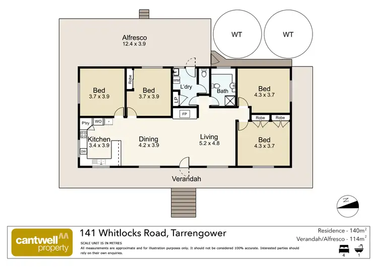 Floorplan of Homely house listing, 141 Whitlocks Road, Maldon VIC 3463