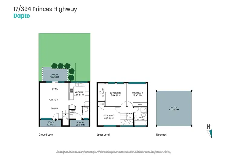 Floorplan of Homely townhouse listing, 17/394 Princes Highway, Dapto NSW 2530
