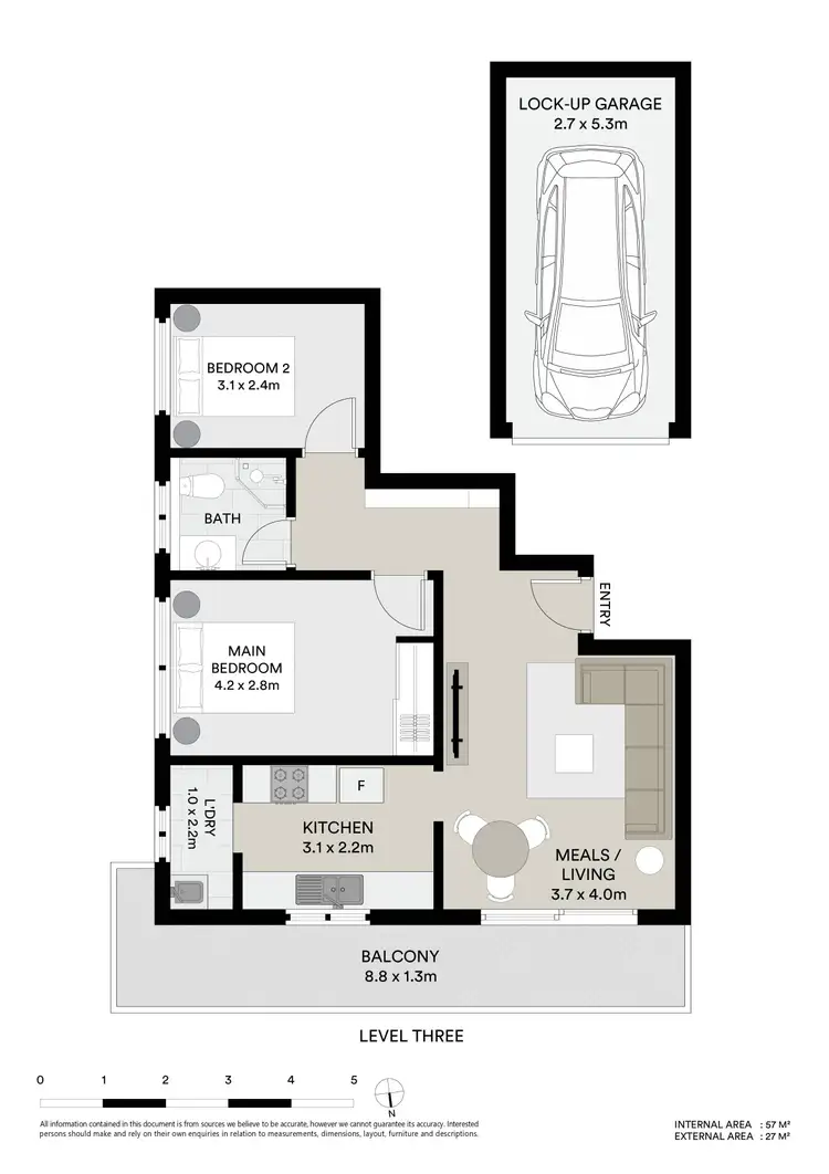 Floorplan of Homely apartment listing, 13/11 Fielding Street, Collaroy NSW 2097