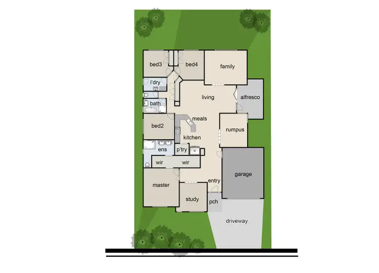 Floorplan of Homely house listing, 9 Curran Drive, Officer VIC 3809