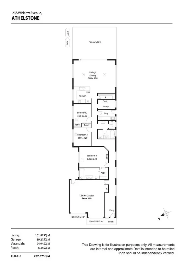 Floorplan of Homely house listing, 23A Wicklow Avenue, Athelstone SA 5076