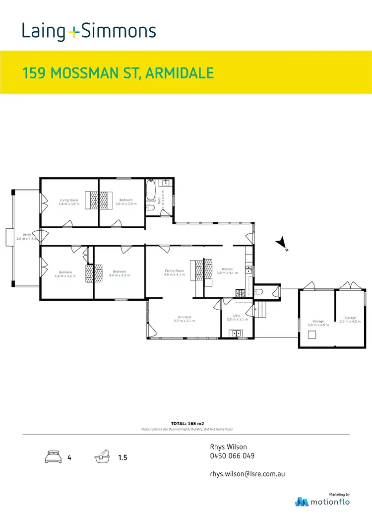 Floorplan of Homely house listing, 159 Mossman Street, Armidale NSW 2350
