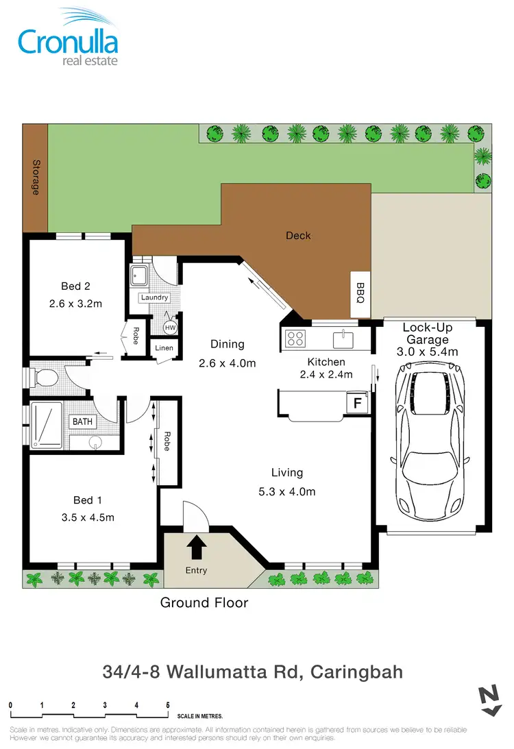 Floorplan of Homely villa listing, 34/4-8 Wallumatta Road, Caringbah NSW 2229