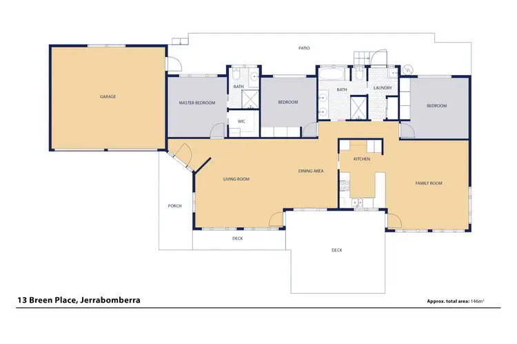 Floorplan of Homely house listing, 13 Breen Place, Jerrabomberra NSW 2619